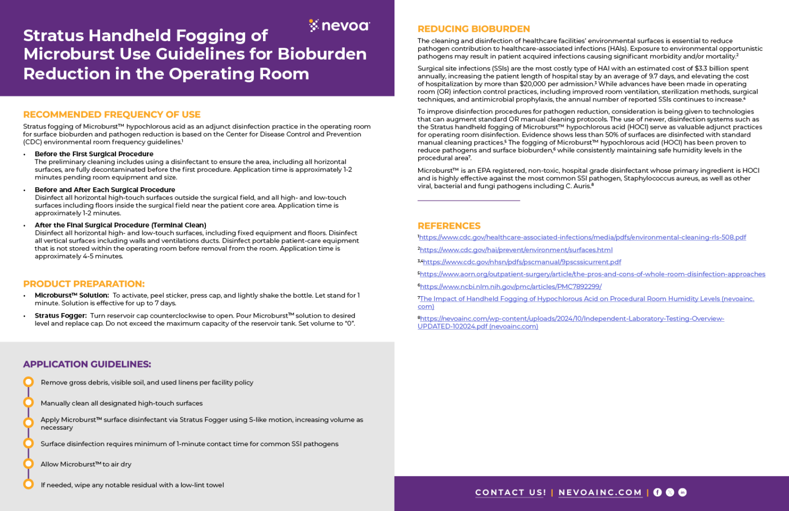 Stratus Handheld Fogger- Hospital Advanced Disinfection | Nevoa