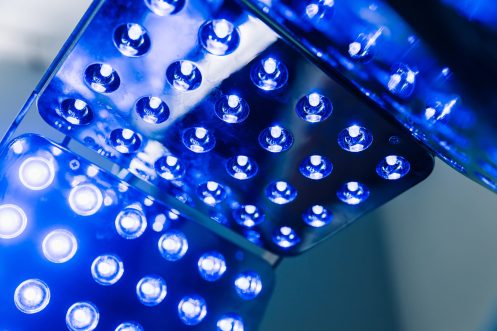 ultraviolet lamp for sterilization. Prevention concept