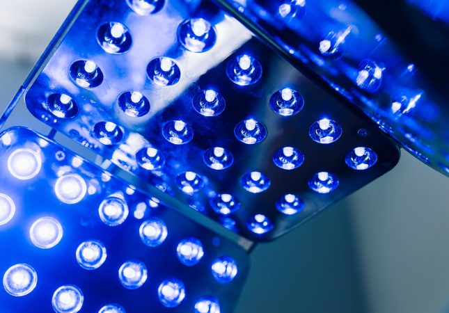 ultraviolet lamp for sterilization. Prevention concept